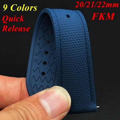 Fkm rubber braided watch - braided,