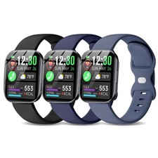 3 Pack Silicone Sport Watch